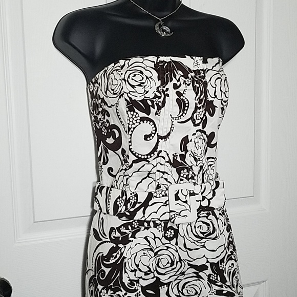 Strapless B. Smart Dress with Adjustable Belt - Picture 1 of 8
